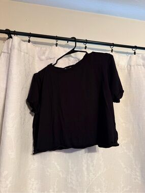 Everyday Black Short Sleeve Tee - Lightweight Women's Top